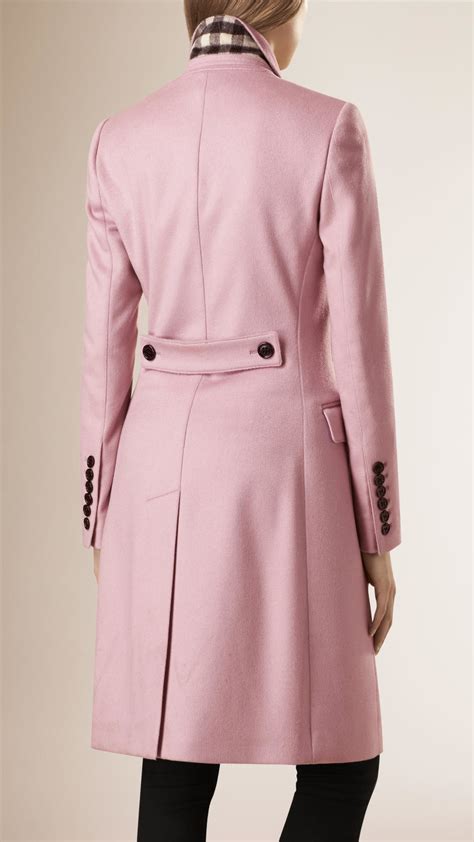 burberry pink wool coat|Burberry wool coat women.